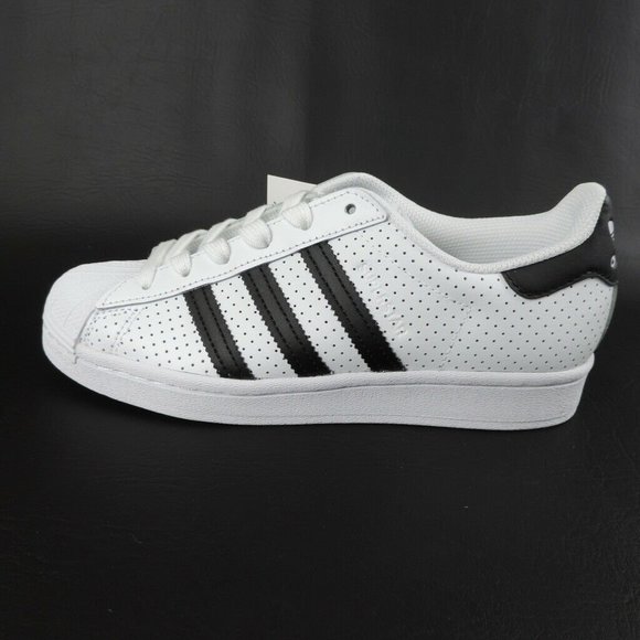 Adidas Superstar Boys Shoes White Black Originals Sneakers - Picture 3 of 11